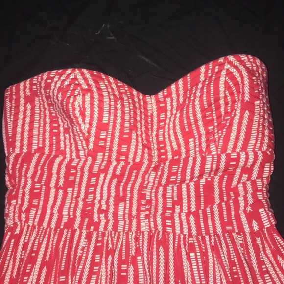 Patterned Strapless Mini Sundress - Picture 2 of 5